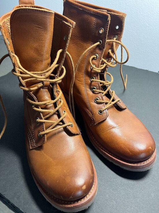 Frye Shoes - Frye Women's Veronica Combat Caramel Boot - SIZE 10B